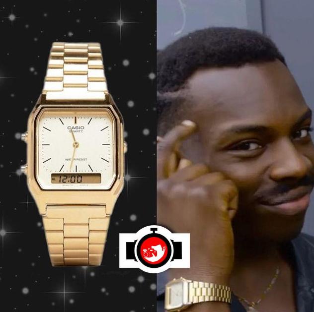 actor Kayode Ewumi spotted wearing a Casio AQ-230GA-9DMQYES