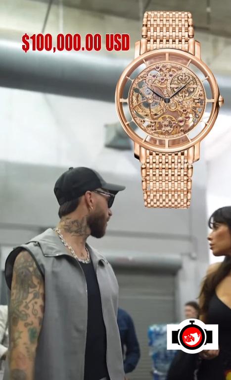 footballer Sergio Ramos spotted wearing a Patek Philippe 5180/1R