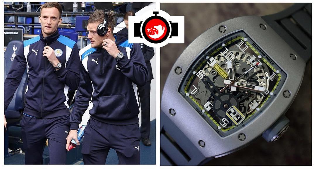 footballer Jamie Vardy spotted wearing a Richard Mille RM29