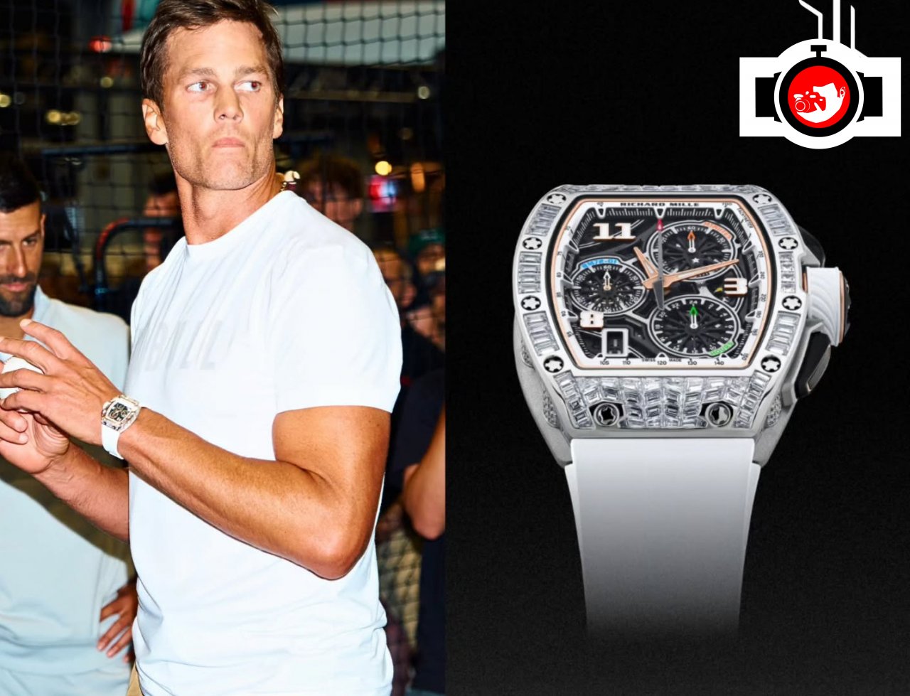 american football player Tom Brady spotted wearing a Richard Mille RM 72-01