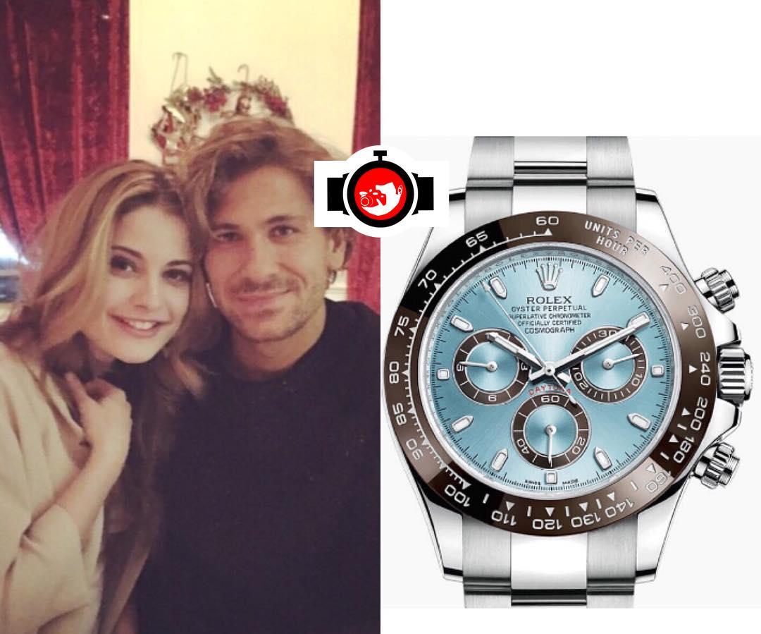 footballer Alessio Cerci spotted wearing a Rolex 