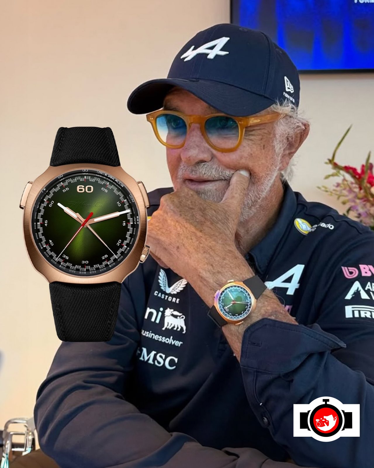 entrepreneur Flavio Briatore spotted wearing a Moser 6907-0400