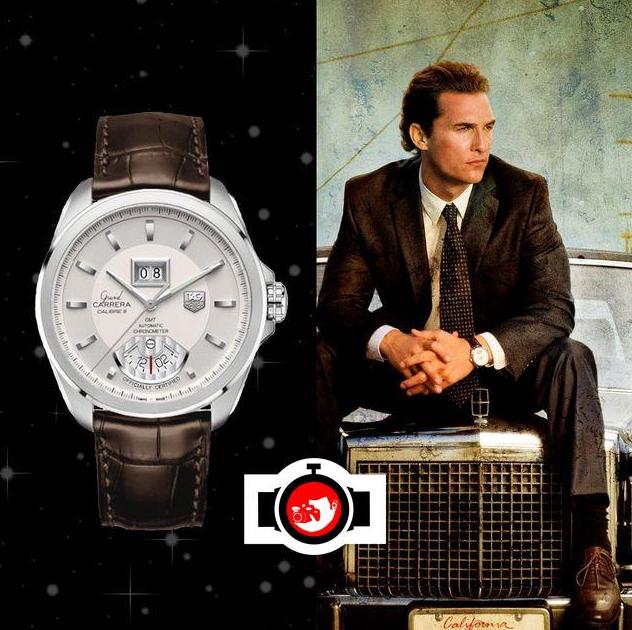 actor Matthew McConaughey spotted wearing a Tag Heuer WAV5112.FC6231