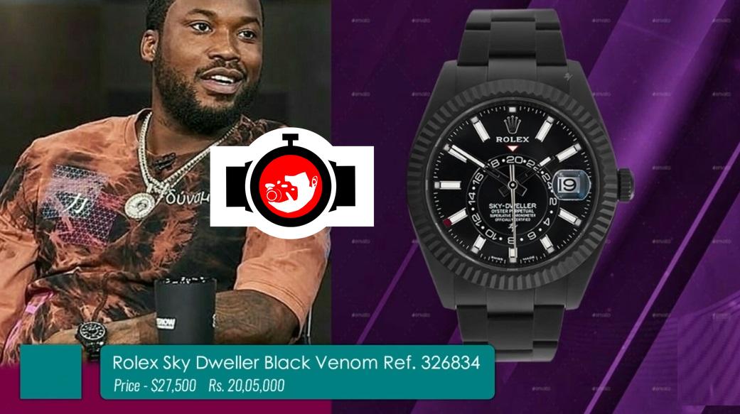 rapper Meek Mills spotted wearing a Rolex 326834
