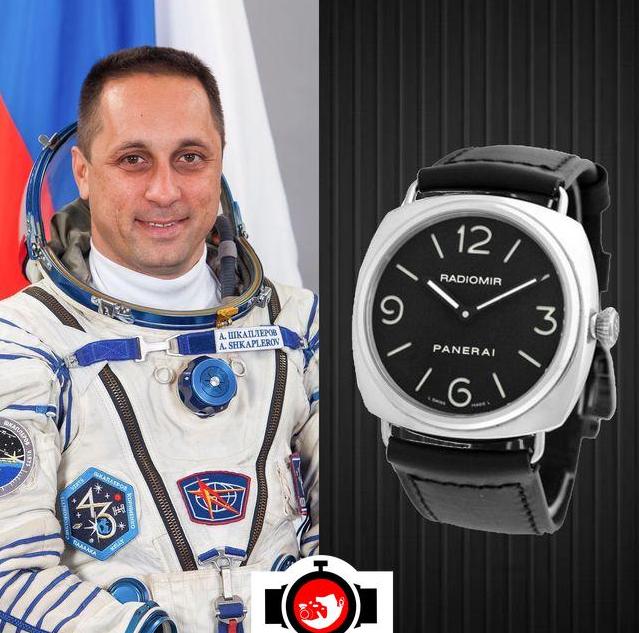 astronaut Anton Shkaplerov spotted wearing a Panerai PAM00210