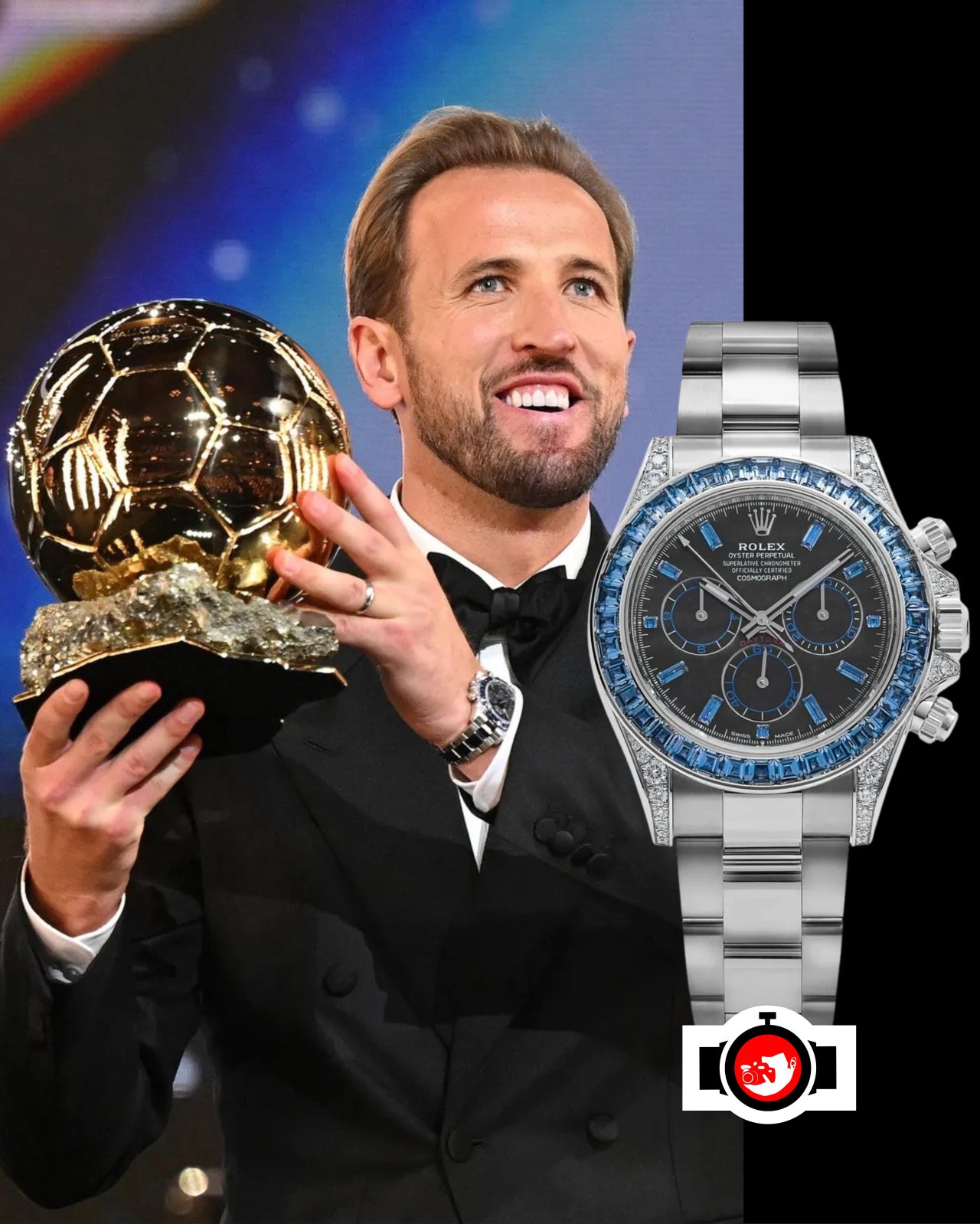 footballer Harry Kane spotted wearing a Rolex 126599TSA