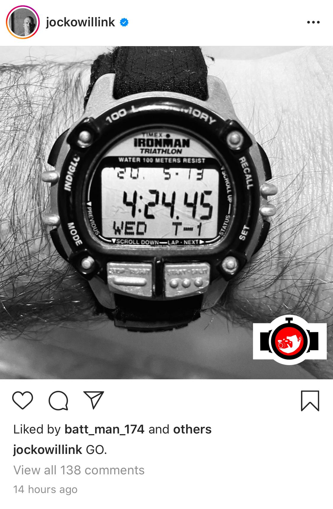 writer Jocko Willink spotted wearing a Timex 