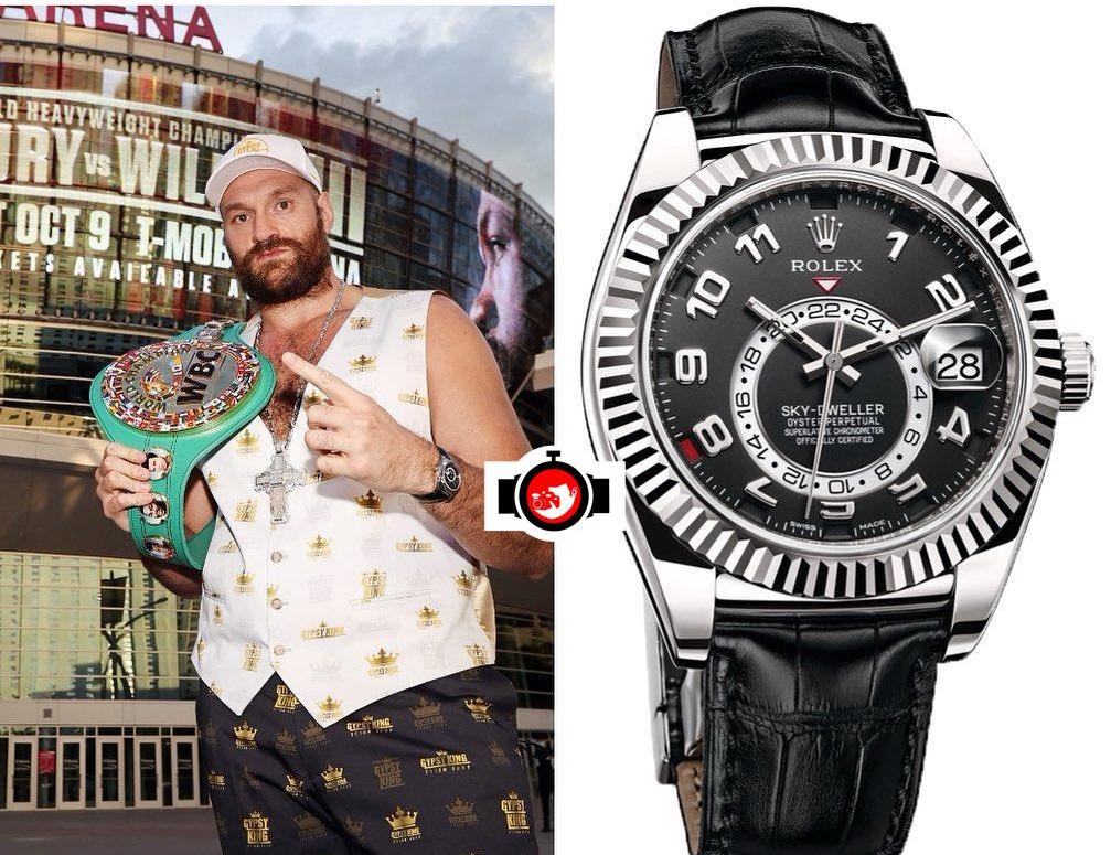 boxer Tyson Fury spotted wearing a Rolex 326139