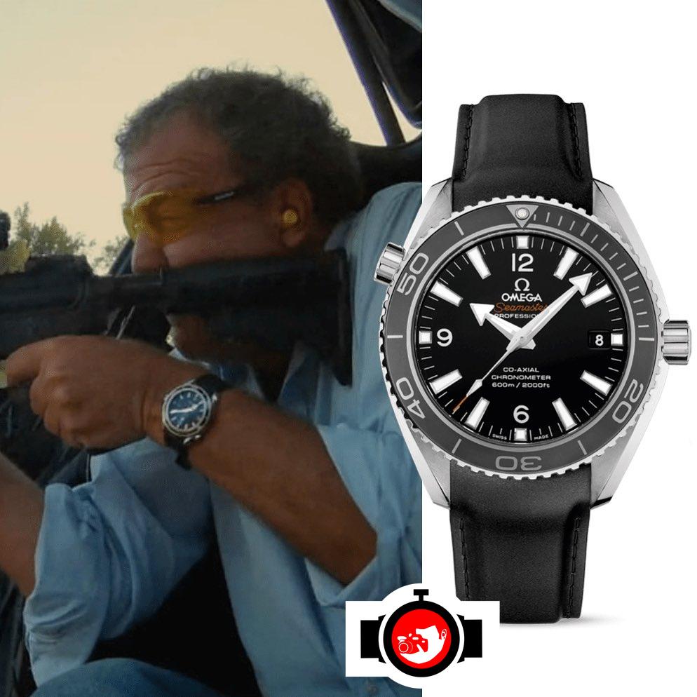 television presenter Jeremy Clarkson spotted wearing a Omega 