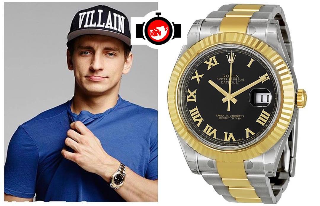 youtuber Vitaly spotted wearing a Rolex 116333