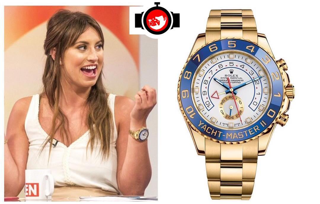 television presenter Ferne McCann spotted wearing a Rolex 116688