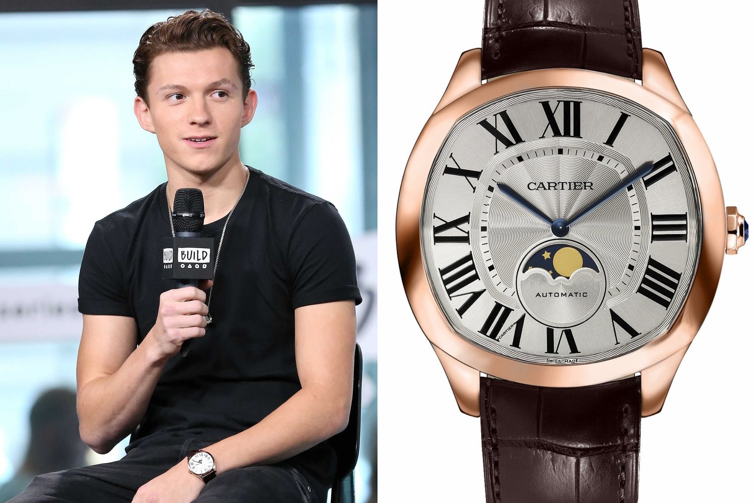 actor Tom Holland spotted wearing a Cartier 