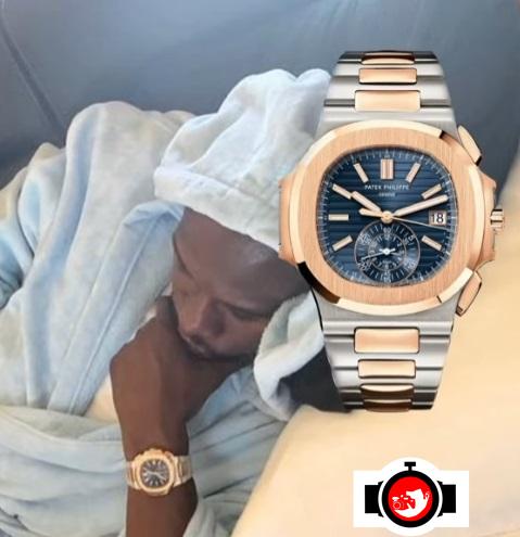 Inside Floyd Mayweather's Extravagant Watch Collection: Two Tone Patek Philippe Nautilus Travel Time
