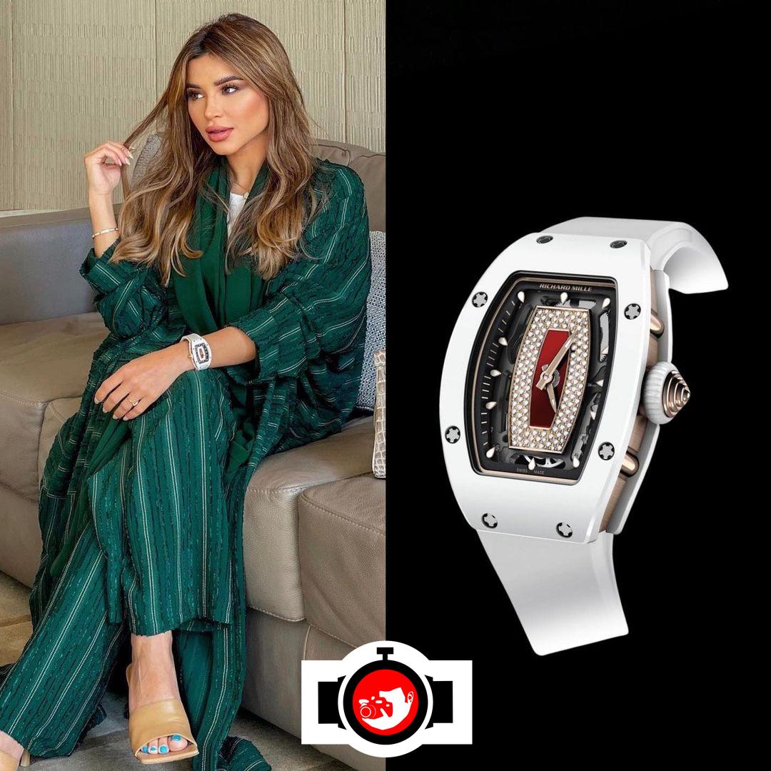 influencer Noha Nabil spotted wearing a Richard Mille RM-07-01