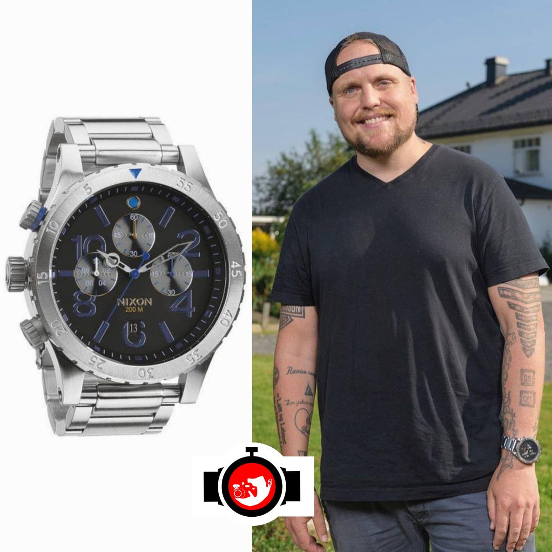 television presenter Stian Staysman spotted wearing a Nixon 