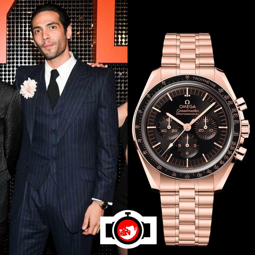 actor Diego Calva spotted wearing a Omega 