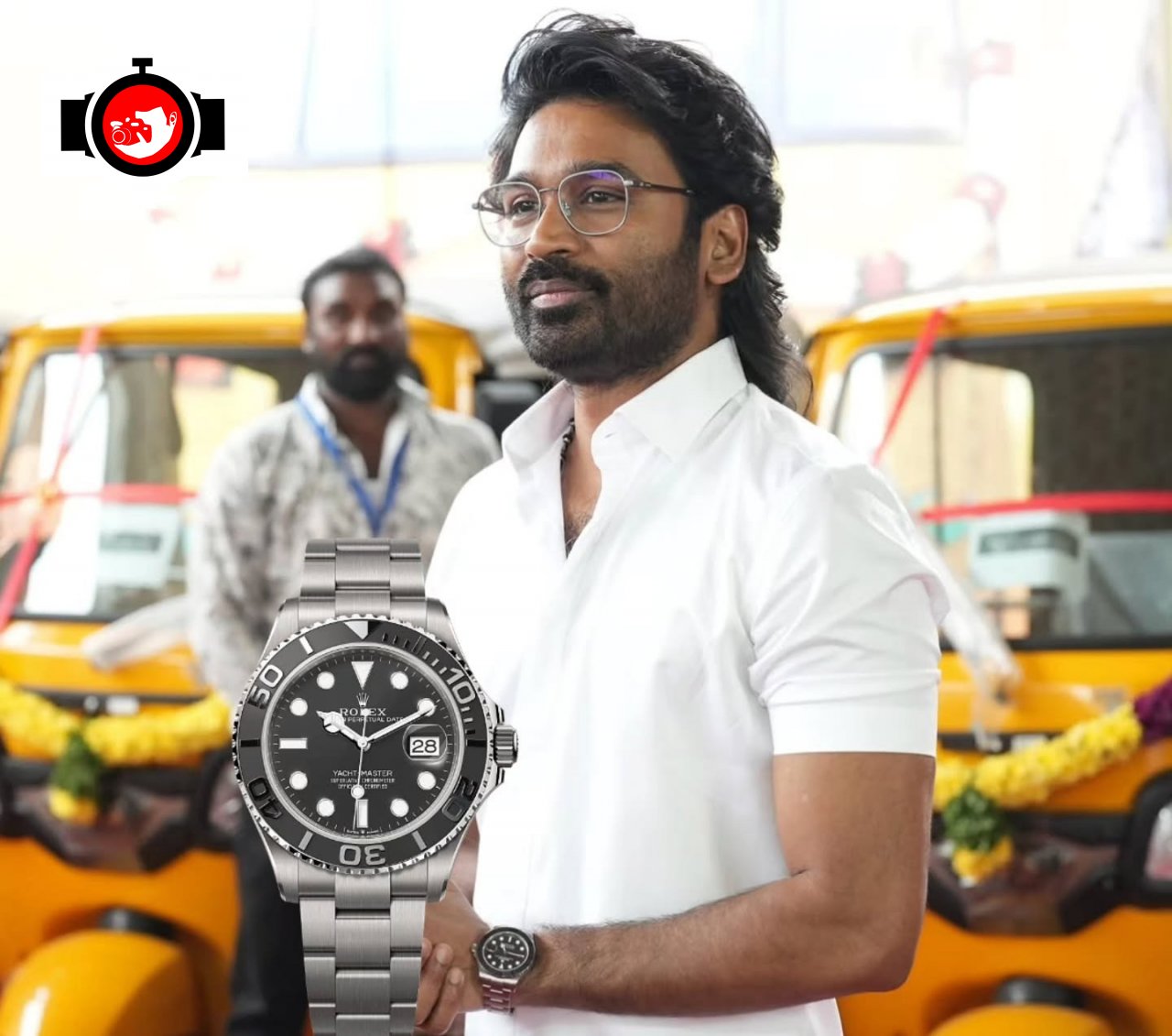 actor Dhanush spotted wearing a Rolex 226627