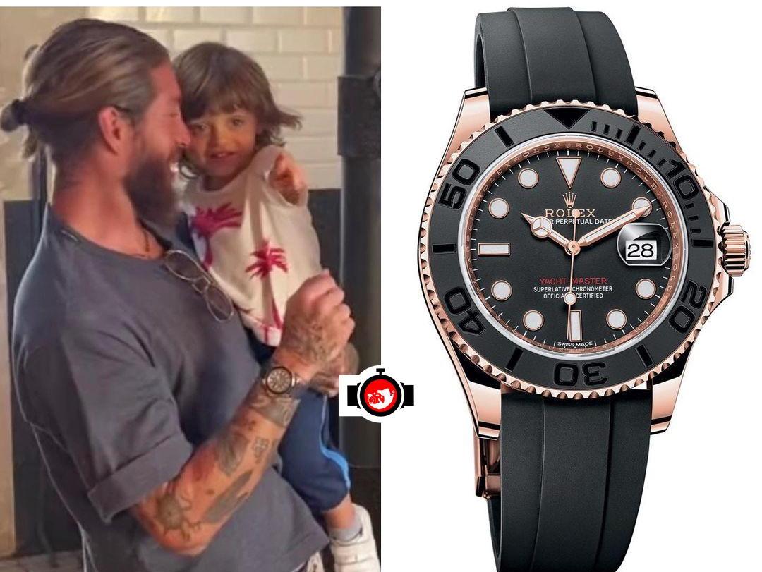 footballer Sergio Ramos spotted wearing a Rolex 126655