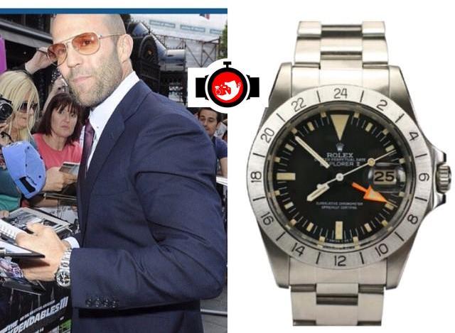 actor Jason Statham spotted wearing a Rolex 1655