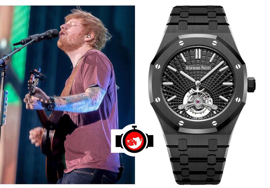 singer Ed Sheeran spotted wearing a Audemars Piguet 26522CE