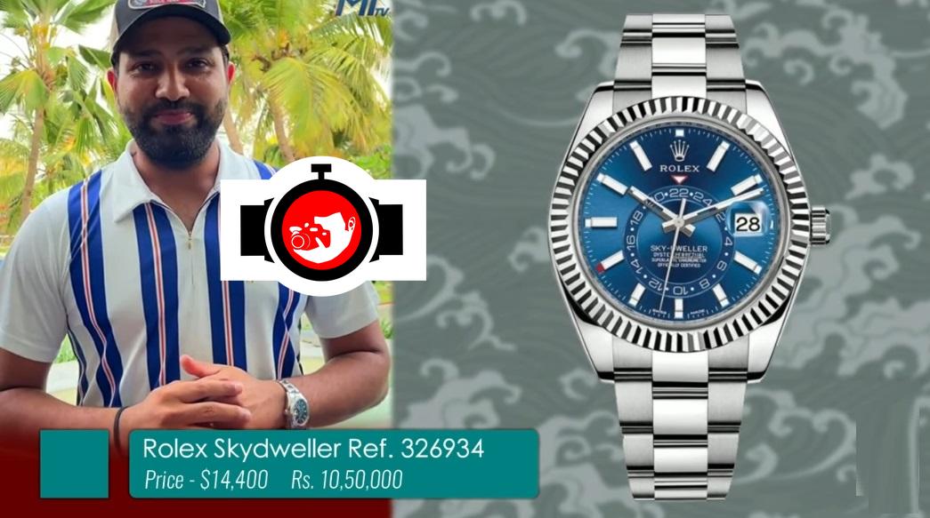 cricketer Rohit Sharma spotted wearing a Rolex 326934