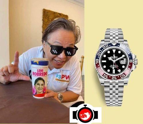 politician Rowena Guanzon spotted wearing a Rolex 126710