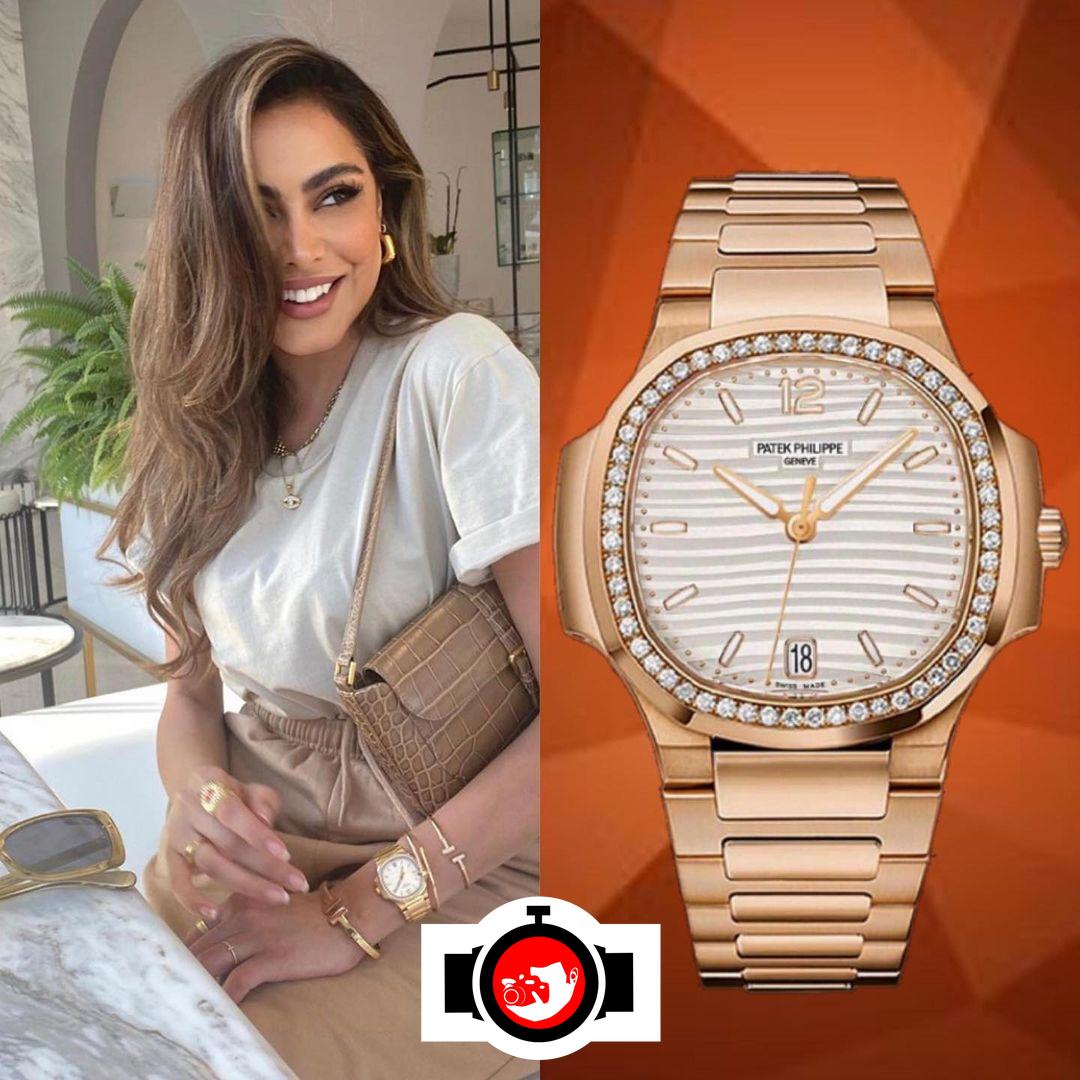 influencer Fatima Almomen spotted wearing a Patek Philippe 7118/1200R