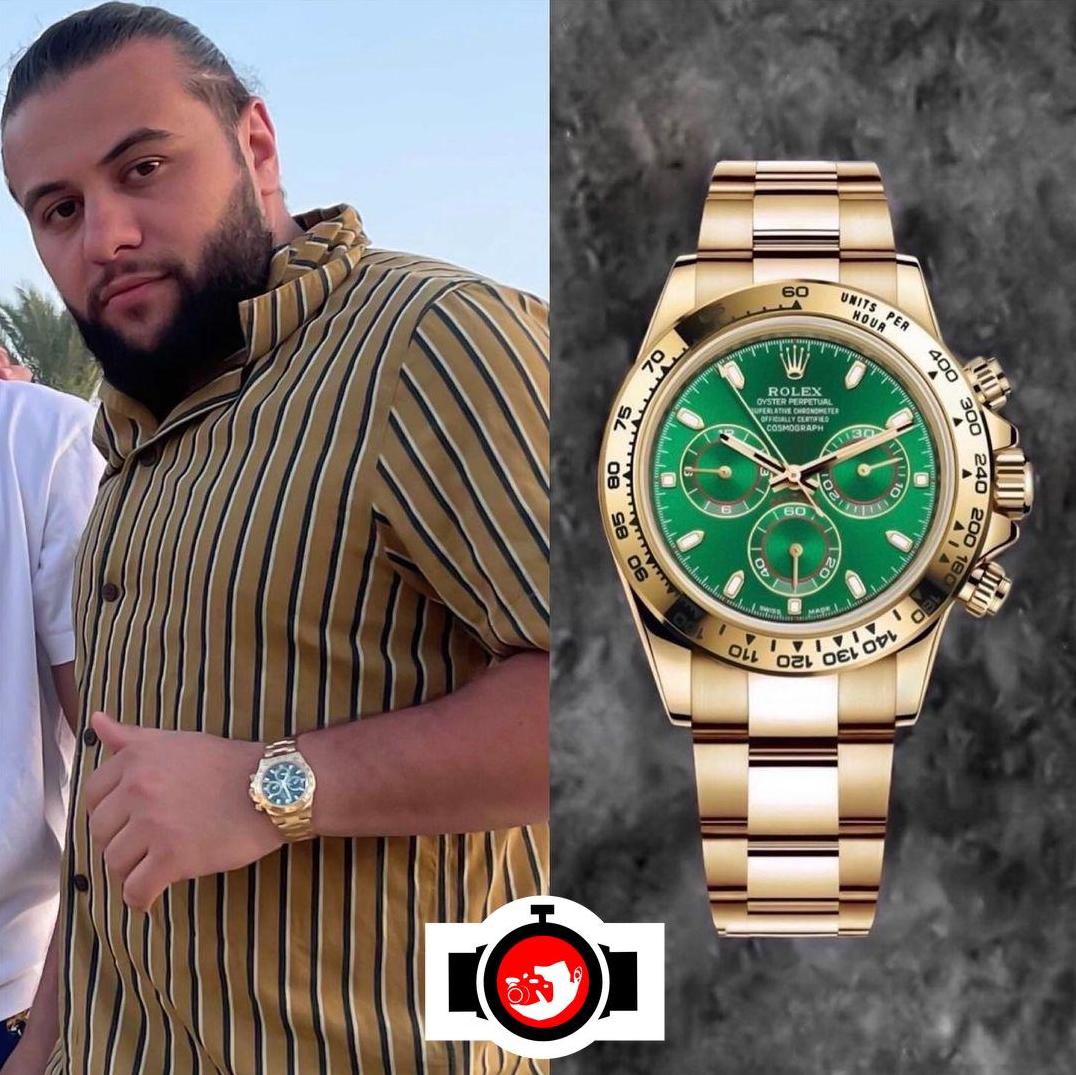 rapper Navai Bakirov spotted wearing a Rolex 116508