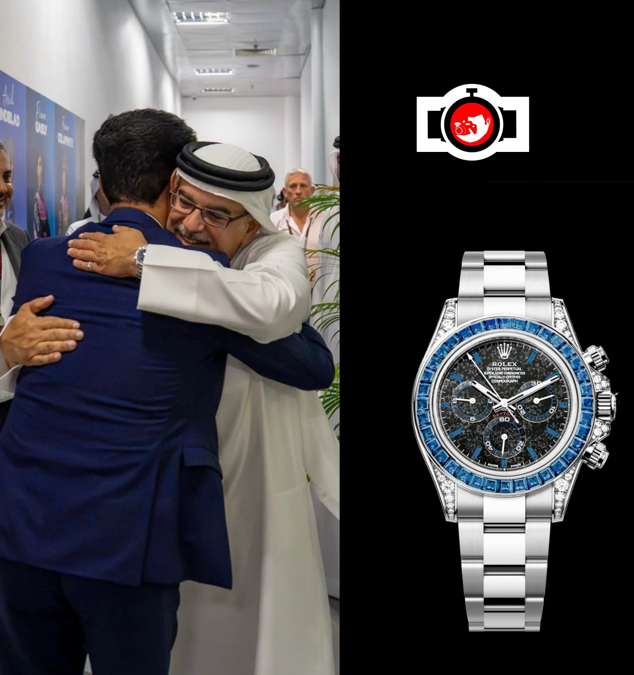royal Salman Bin Hamad Bin Isa Al-khalifa spotted wearing a Rolex 126599TSA