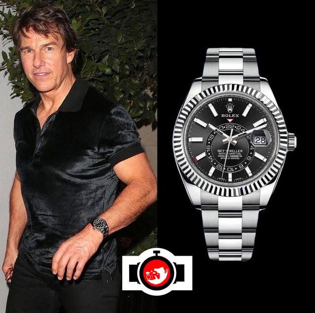 actor Tom Cruise spotted wearing a Rolex 