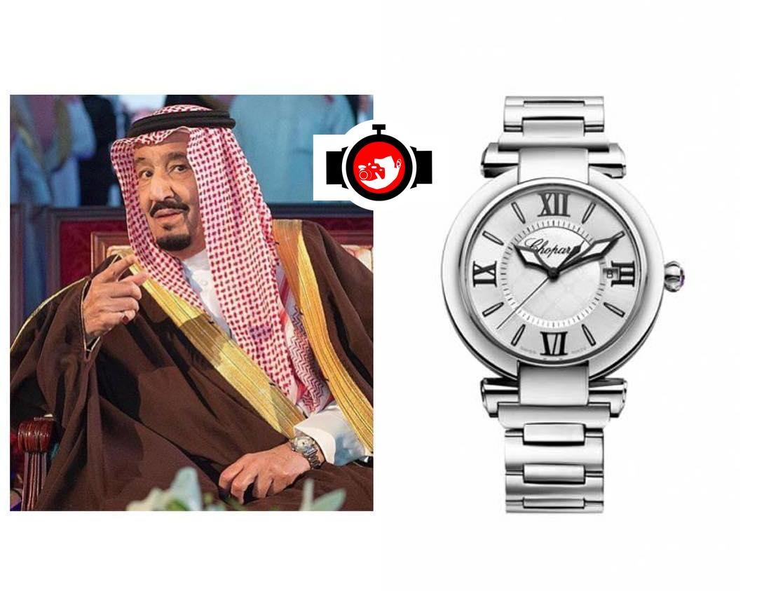 royal Salman Bin Abdulaziz Al Saud spotted wearing a Chopard 388531-3003