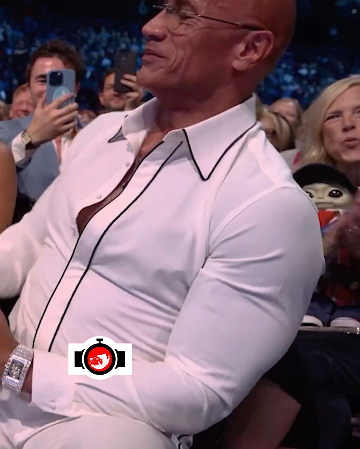 actor Dwayne Johnson spotted wearing a Jacob & Co. BL122.30.BD.BD.A30BD