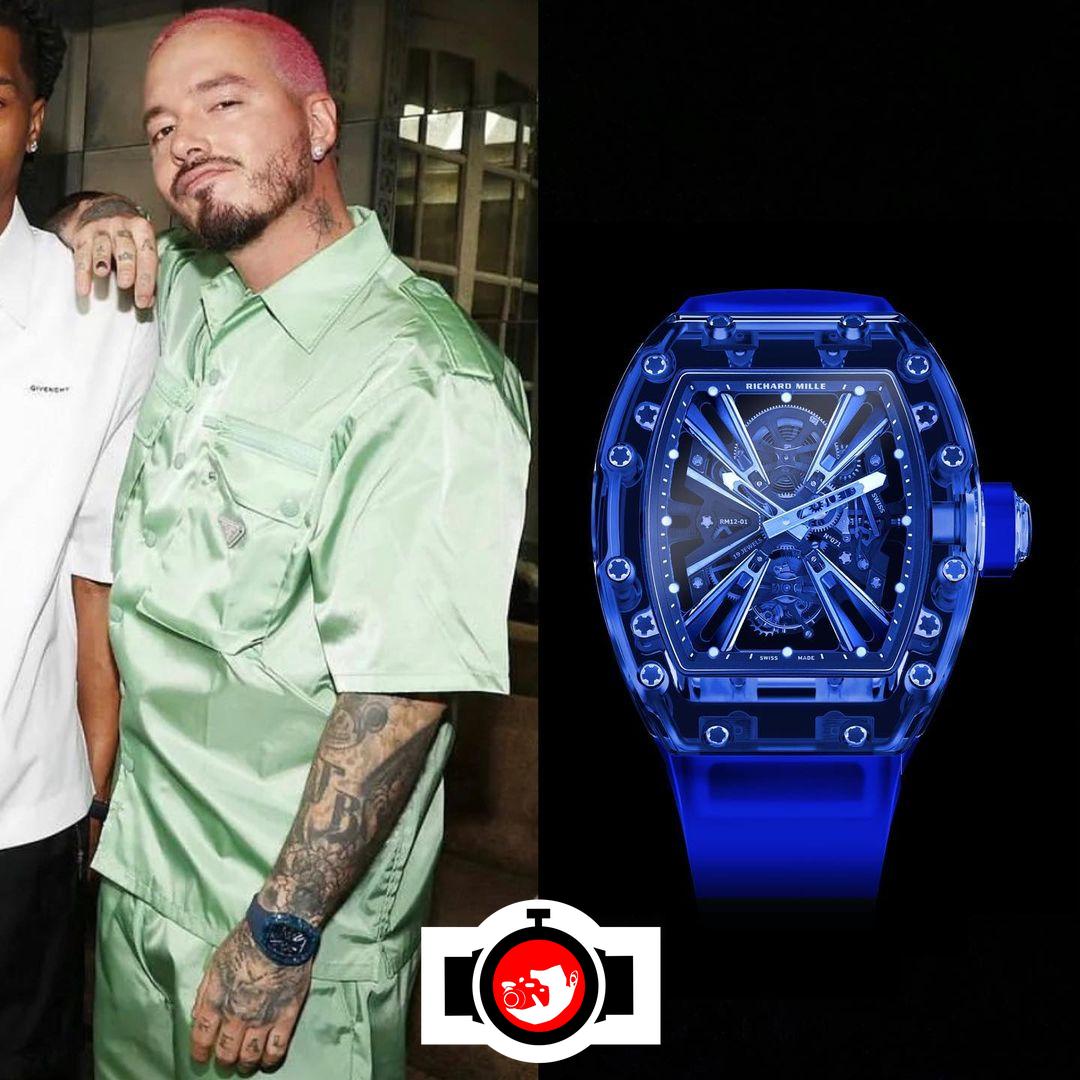 singer J Balvin spotted wearing a Richard Mille RM 12-01