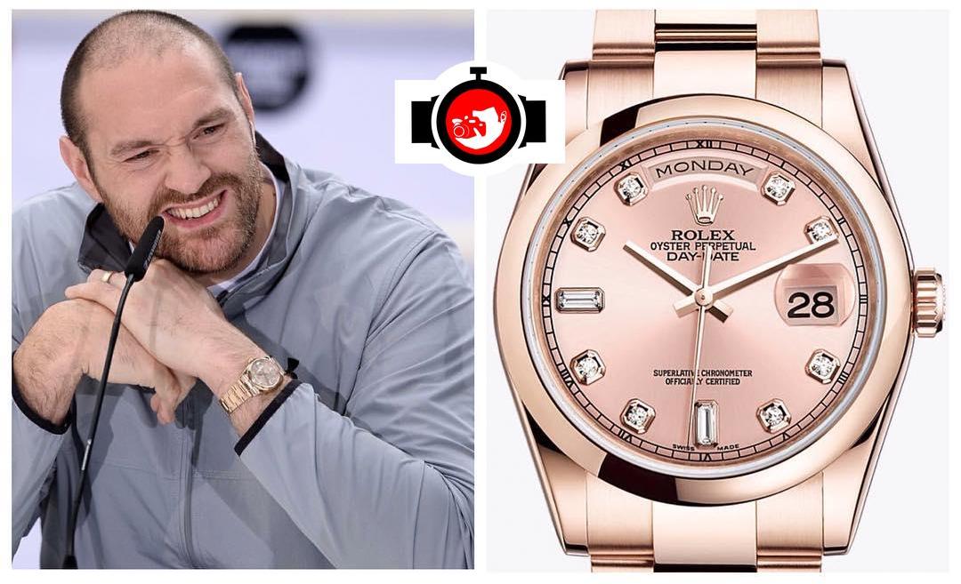 boxer Tyson Fury spotted wearing a Rolex 118205