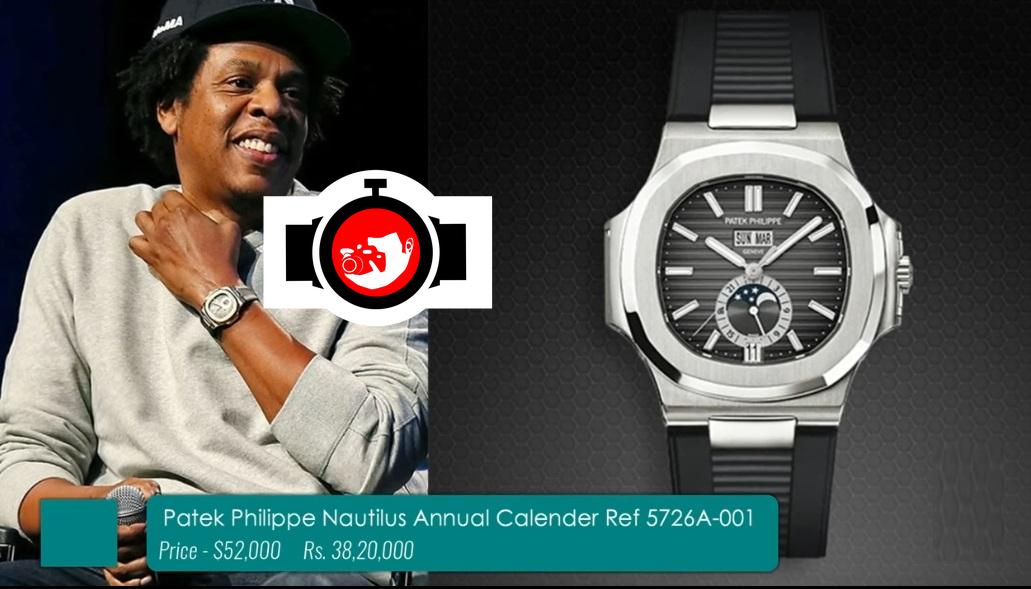 rapper Jay-Z spotted wearing a Patek Philippe 5726A