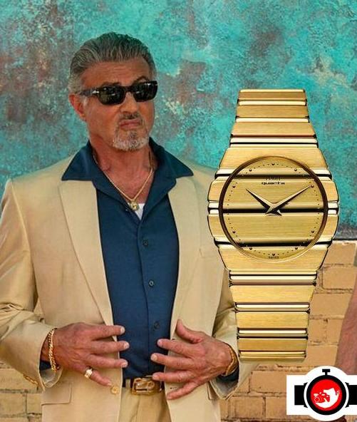 actor Sylvester Stallone spotted wearing a Piaget 