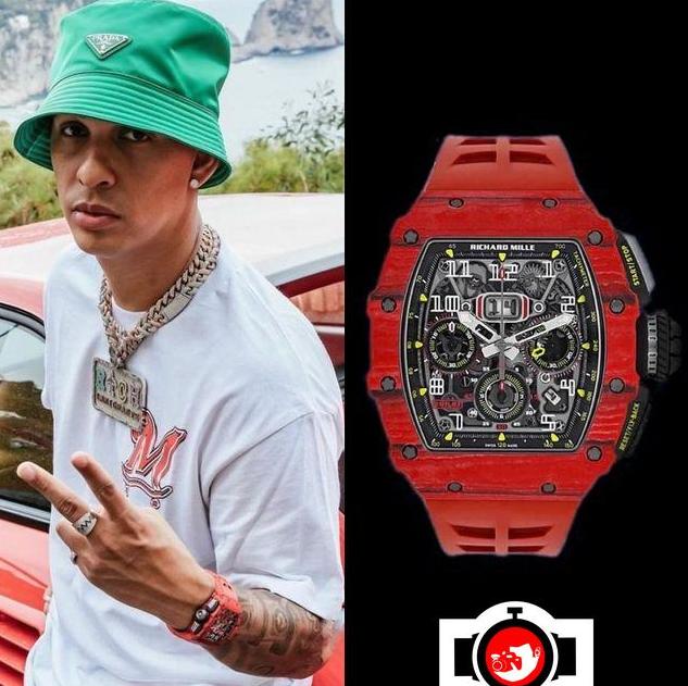 singer Rvssian spotted wearing a Richard Mille RM 11-03