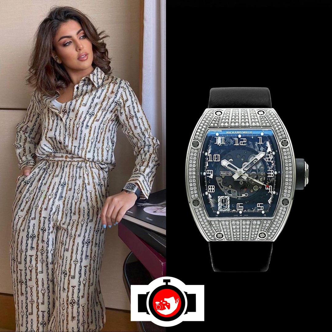 influencer Dana Al Tuwarish spotted wearing a Richard Mille RM 010