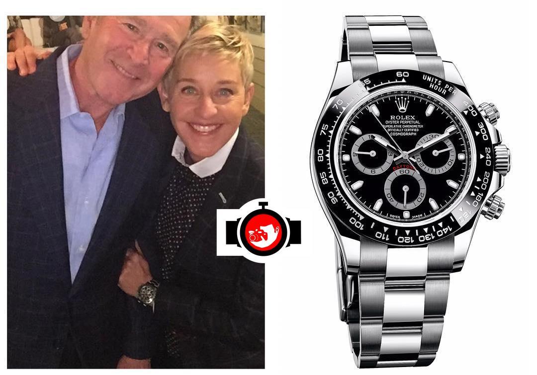 television presenter Ellen spotted wearing a Rolex 116500️