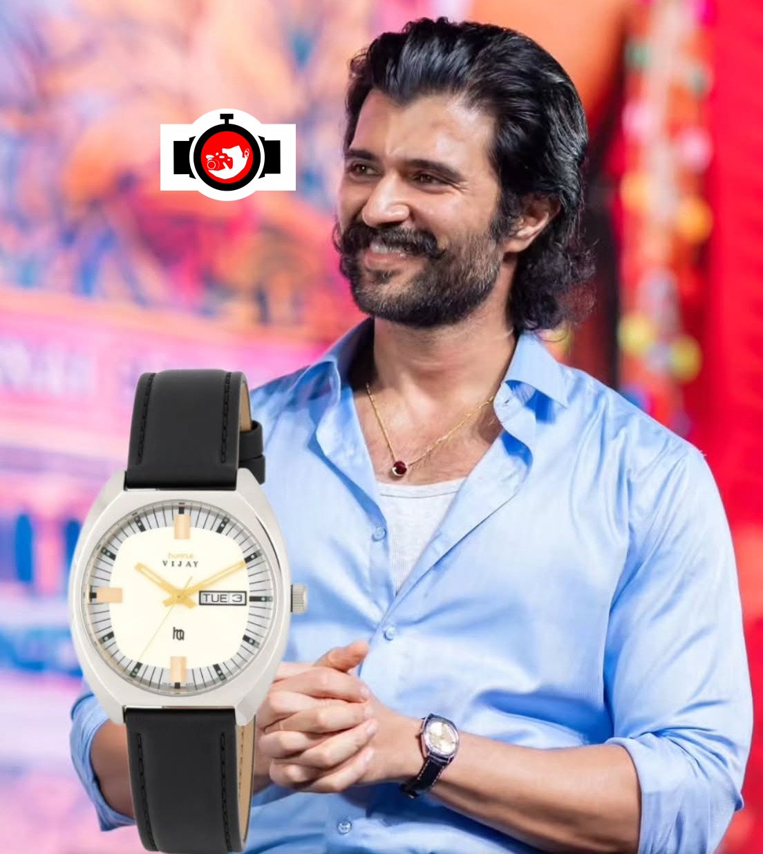 actor Vijay Devarakonda spotted wearing a HMT Vijay Lum Quartz