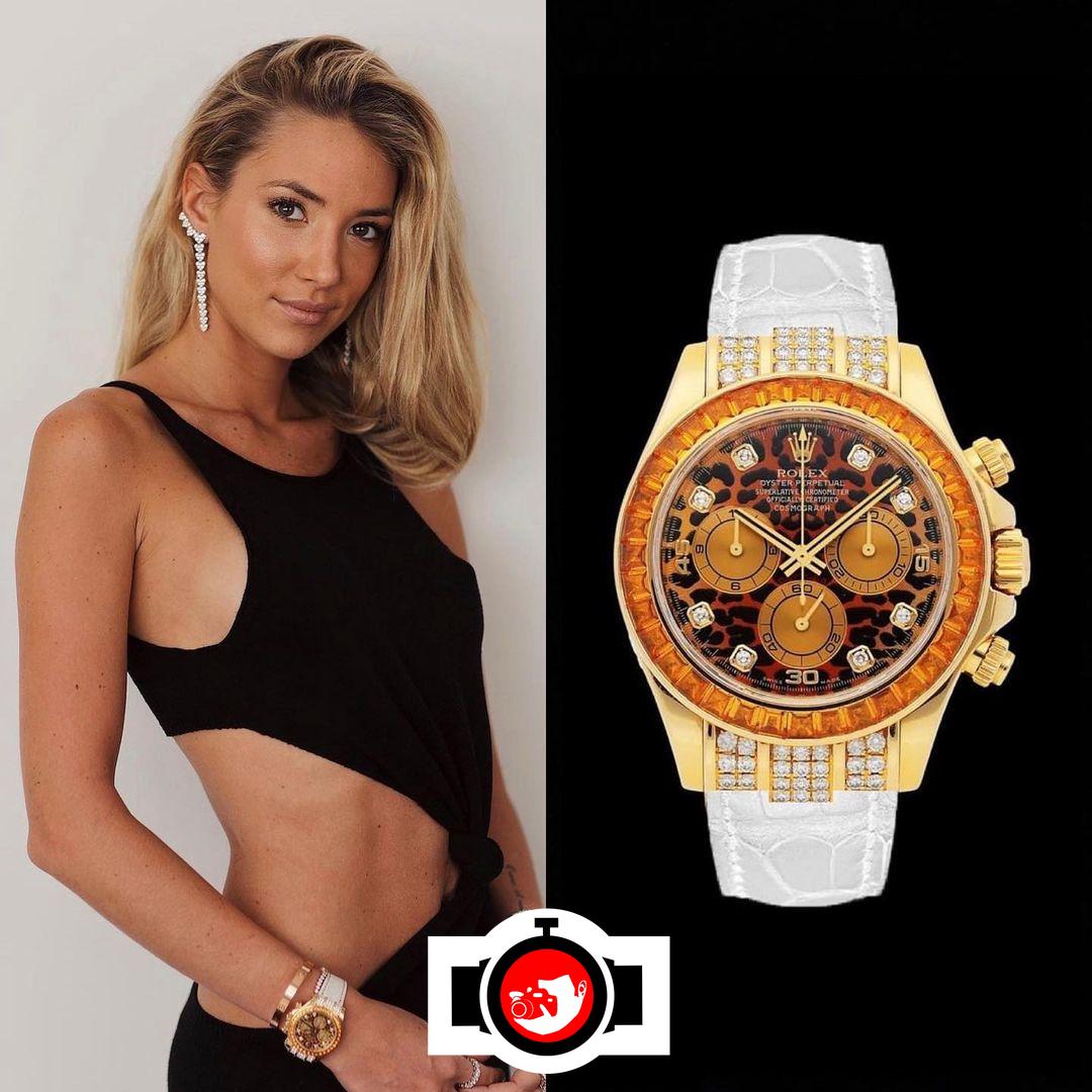 model Alice Campello spotted wearing a Rolex 