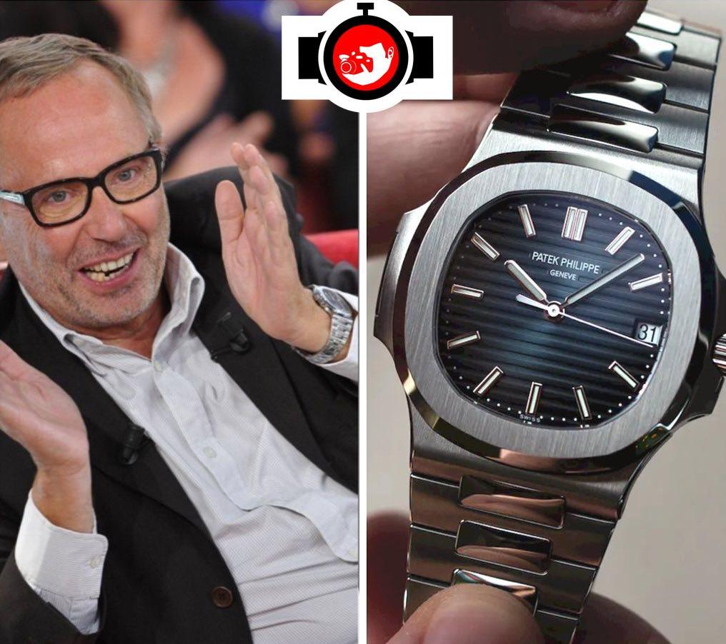 actor Fabrice Luchini spotted wearing a Patek Philippe 5711