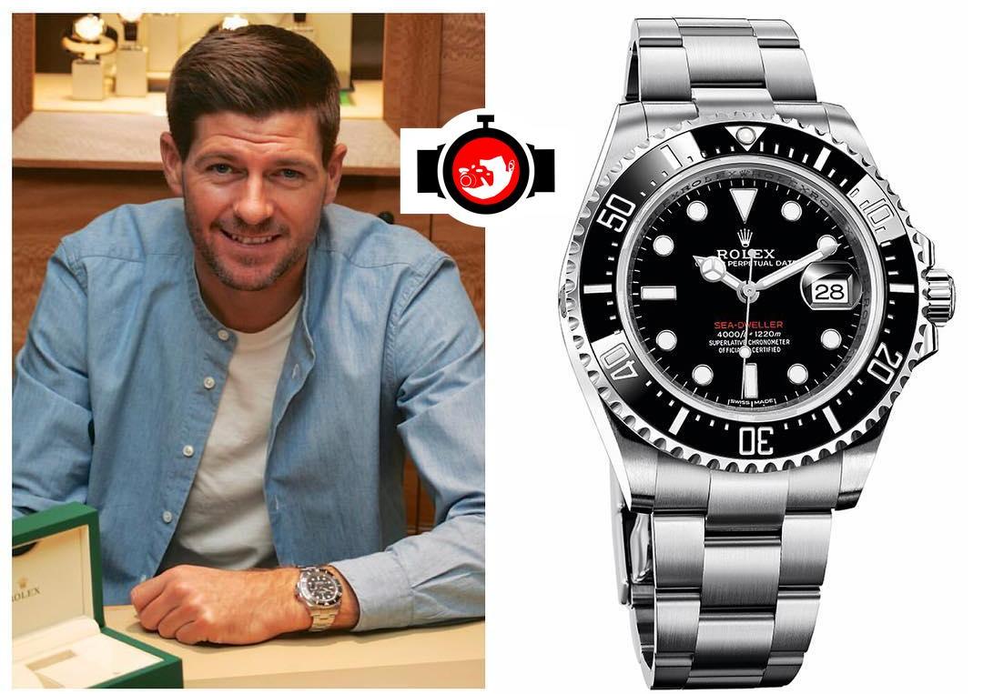 footballer Steven Gerrard spotted wearing a Rolex 126600