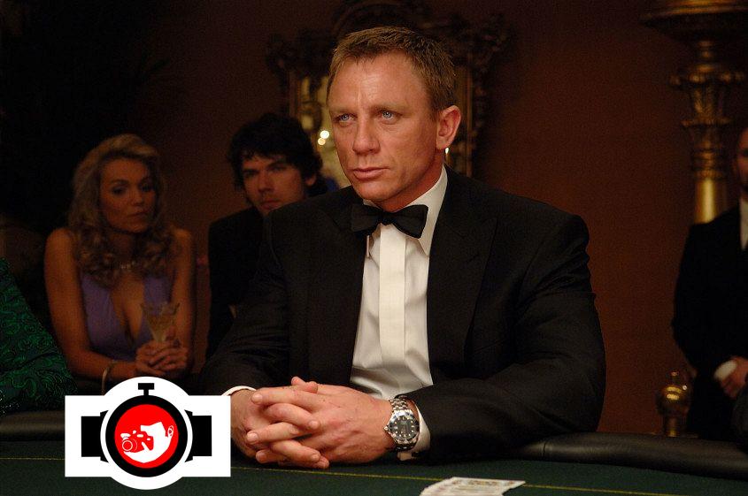 actor Daniel Craig spotted wearing a Omega 2907.50.91