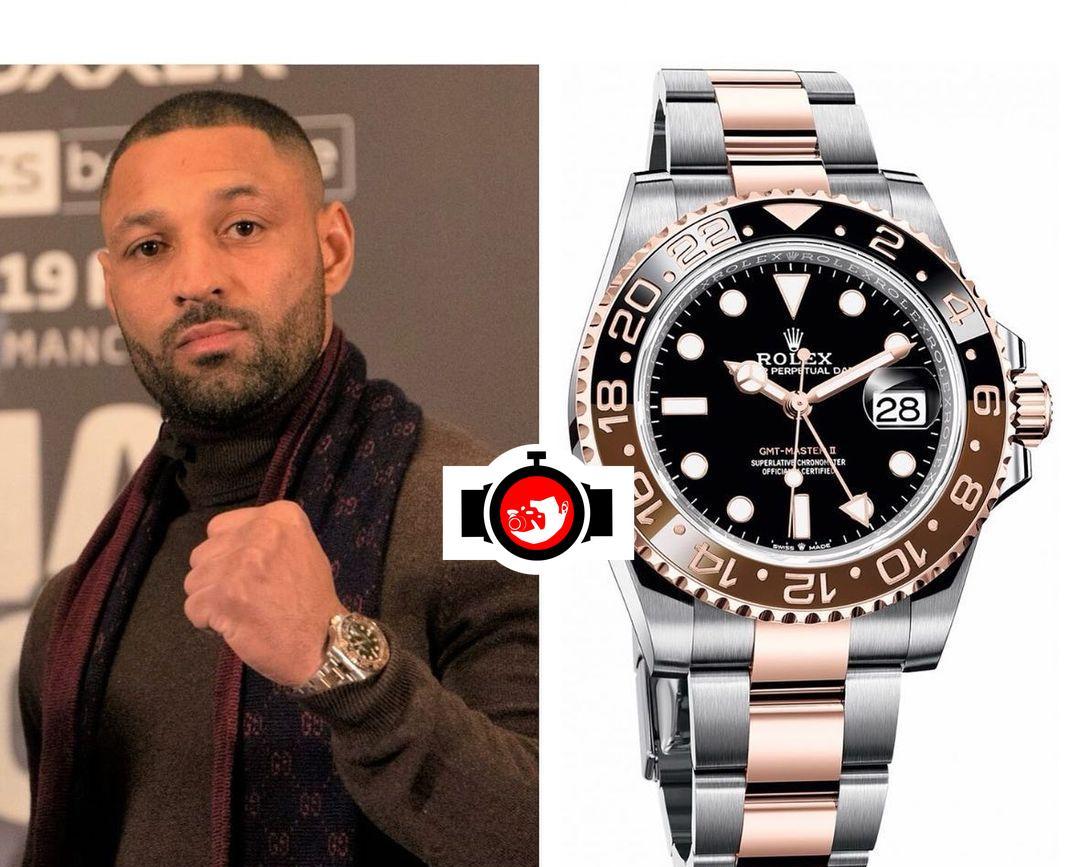 boxer Amir Khan spotted wearing a Rolex 126711CHNR