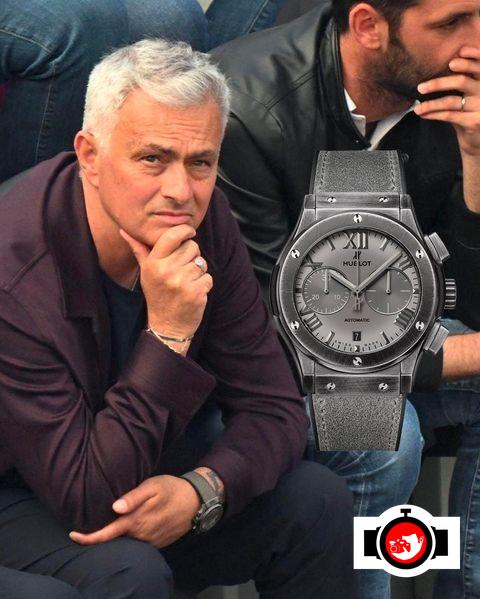 football manager Jose Mourinho spotted wearing a Hublot 