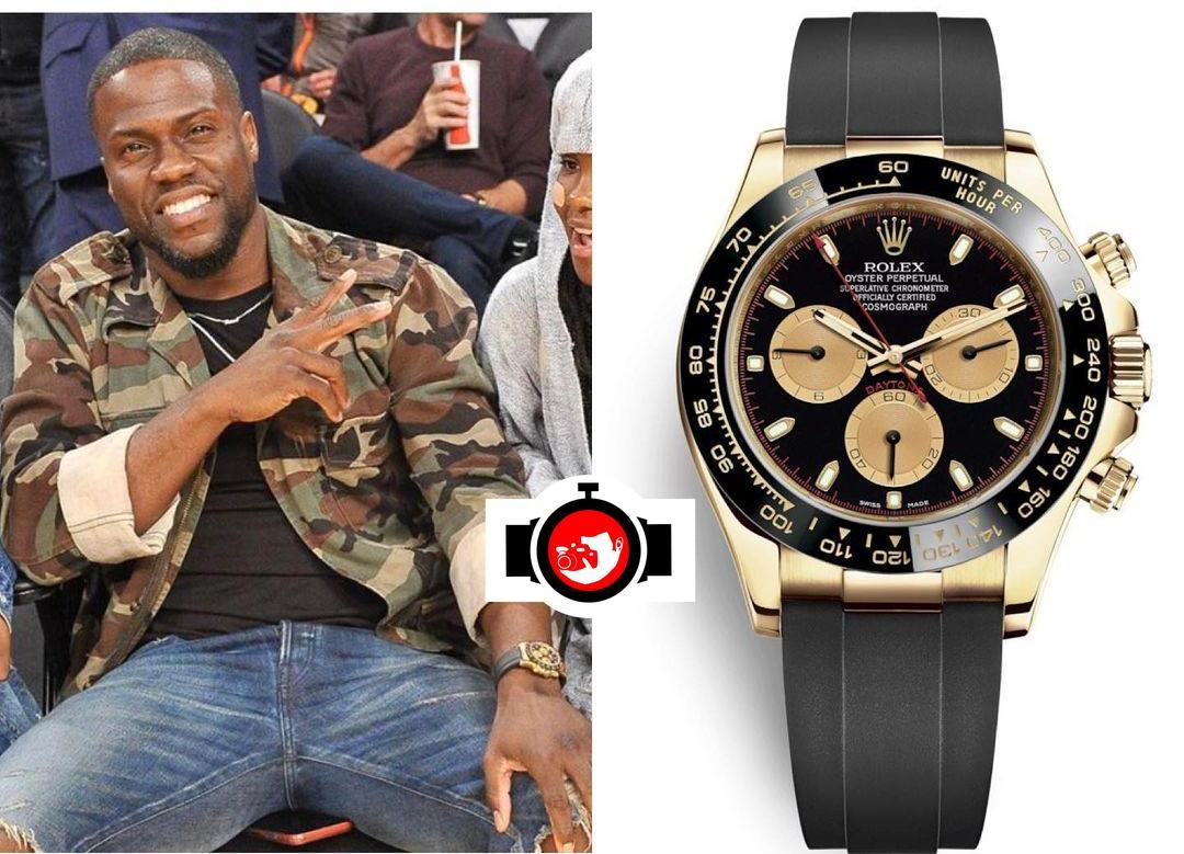 comedian Kevin Hart spotted wearing a Rolex 116518