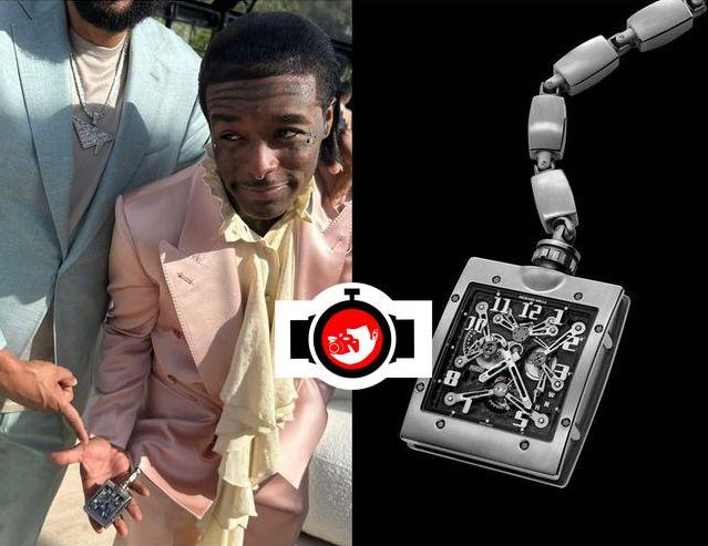rapper Lil Uzi Vert spotted wearing a Richard Mille RM20