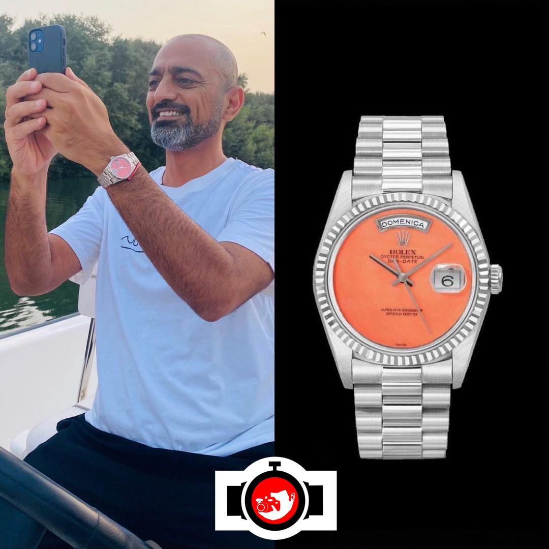Inside Ammar bin Humaid Al Nuaimi's Watch Collection: The Stunning Day-Date ref. 18239 'Coral Red' Dial