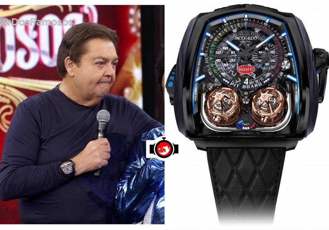 television presenter Fausto Corrêa spotted wearing a Jacob & Co TT200.21.AA.AA.A